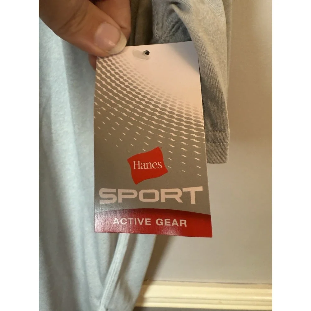 Hanes sport athletic shirt active‎ gear size XL NWT Gray